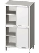 Tall cupboard with sliding doors 900x600x1800 mm welded to two cupboards