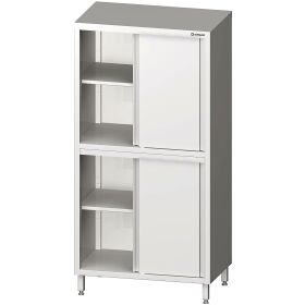 Tall cupboard with sliding doors 800x600x2000 mm welded...