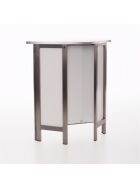 GDW 45° corner piece for dispensing counter with stainless steel surface