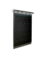 Corner part decorative panel with leather covering for hanging