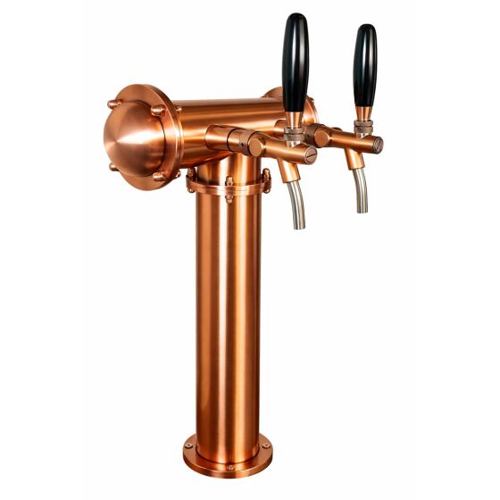 Beer Tower "Mr. T" Bronze 2 leitig mit Schankhähnen