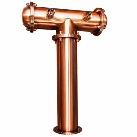 Beer Tower "Mr. T" Bronze 2 leitig mit Schankhähnen