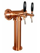 Beer Tower "Mr. T" Bronze 2 leitig mit Schankhähnen