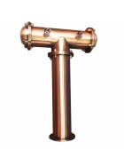 Beer Tower "Mr. T" bronze 2 lines with taps
