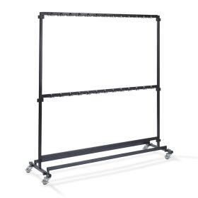 Large clothes rack with 104 hooks, made of hammered...