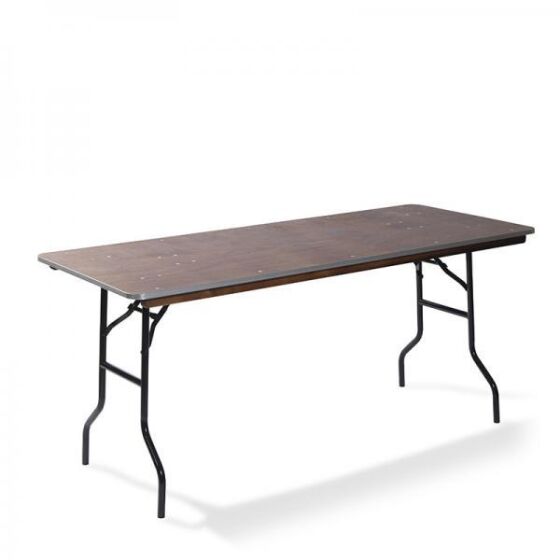 Bankettisch/Klapptisch holz rechteckig 183x76 cm, 21183
