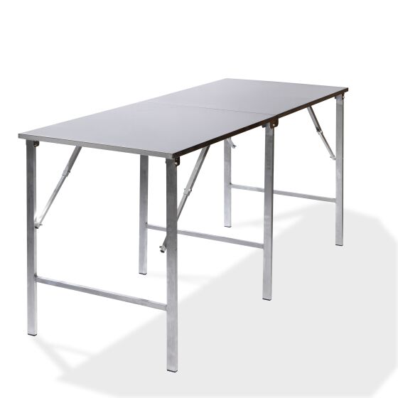 Stainless steel work table multifunction table 200 x 80 cm folding table