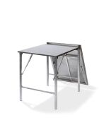 Stainless steel work table multifunction table 200 x 80 cm folding table
