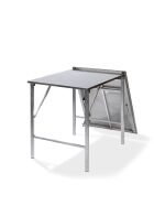 Stainless steel work table multifunction table 200 x 80 cm folding table