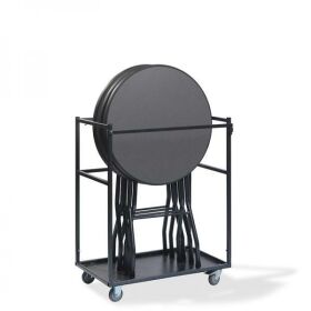 Transport trolley high table, small, hammer finish,...