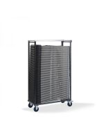 Budget Transportwagen für bis zu 50 budget stühle, Hammerschlag, 113x47x180cm (BxTxH), T90200