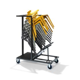 Uni Stack transport trolley, universal transport trolley for all stacking chairs and bar stools, 115x60x150cm (WxDxH), hammer blow