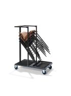 Uni Stack transport trolley, universal transport trolley for all stacking chairs and bar stools, 115x60x150cm (WxDxH), hammer blow