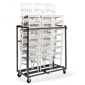 Transport trolley Napoleon / Tiffany, for a maximum of 27 wedding chairs, 135x71.5x150cm (WxDxH), hammer finish