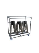 Transport trolley Napoleon / Tiffany, for a maximum of 27 wedding chairs, 135x71.5x150cm (WxDxH), hammer finish