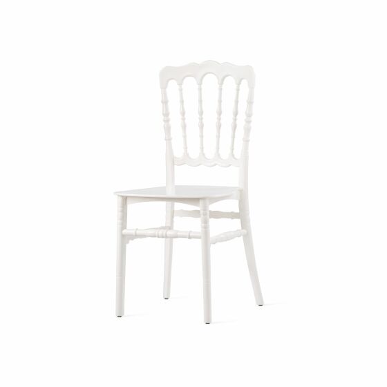 Stacking chair Napoleon ivor white, polypropylene, 41x43x89.5cm (WxDxH), not breakable