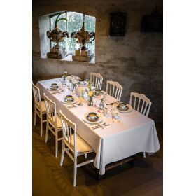 Stacking chair Napoleon ivor white, polypropylene, 41x43x89.5cm (WxDxH), not breakable