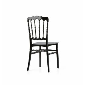 Stacking chair Napoleon black, polypropylene, 41x43x89.5cm (WxDxH), not breakable
