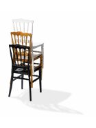 Stacking chair Napoleon black, polypropylene, 41x43x89.5cm (WxDxH), not breakable