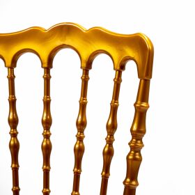 Stacking chair Napoleon gold, polypropylene, 41x43x89.5cm (WxDxH), not breakable
