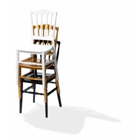Stacking chair Napoleon gold, polypropylene, 41x43x89.5cm (WxDxH), not breakable