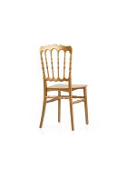 Stacking chair Napoleon gold, polypropylene, 41x43x89.5cm (WxDxH), not breakable