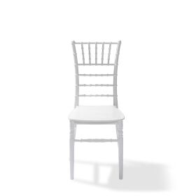 Stacking chair Tiffany ivor white, polypropylene, 41x43x92cm (WxDxH), not breakable