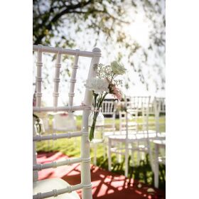 Stacking chair Tiffany ivor white, polypropylene, 41x43x92cm (WxDxH), not breakable