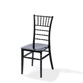 Stacking chair Tiffany black, polypropylene, 41x43x92cm (WxDxH), not breakable