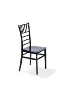 Stacking chair Tiffany black, polypropylene, 41x43x92cm (WxDxH), not breakable