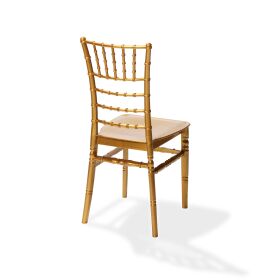 Stacking chair Tiffany gold, polypropylene, 41x43x92cm...