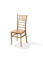Stacking chair Tiffany gold, polypropylene, 41x43x92cm (WxDxH), not breakable