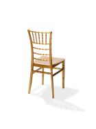 Stacking chair Tiffany gold, polypropylene, 41x43x92cm (WxDxH), not breakable