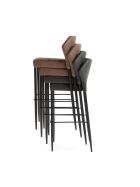 Louis Barhocker Cognac, kunstleder gepolstert, feuerhemmend, 50x47x105cm (BxTxH), 52101