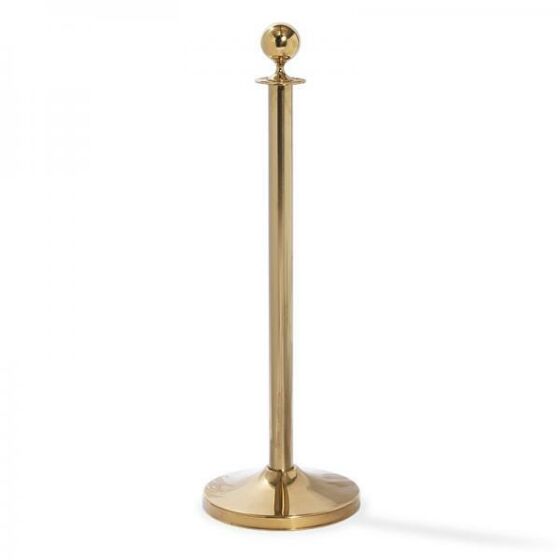 Barrier post Elegance brass, base Ø 32cm, post Ø 5cm, height 95 cm, 8 kg, PU: 2 pieces
