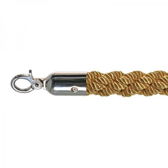 Barrier cord luxury gold, polished, Ø 3cm, length 157 cm