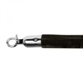 Barrier cord velor black, polished, Ø 3cm, length...