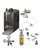 Stainless steel dispensing system 25 L / h from Oprema Complete set with CO², clock, hoses and keg