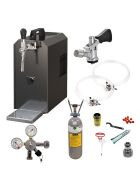 Stainless steel dispensing system 25 L / h from Oprema Complete set with CO², clock, hoses and keg