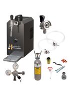 Stainless steel dispensing system 25 L / h from Oprema Complete set with CO², clock, hoses and keg