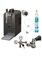 Stainless steel dispensing system 25 L / h from Oprema Complete set with CO², clock, hoses and keg