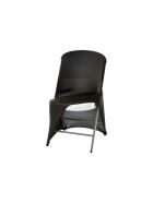 Stretch cover for the folding buffet chair with approx. 465 x 530 x 900 mm (WxDxH), black