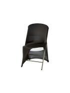 Stretchhusse für Buffet-Klappstuhl mit ca. 465 x 530 x 900 mm (BxTxH), schwarz