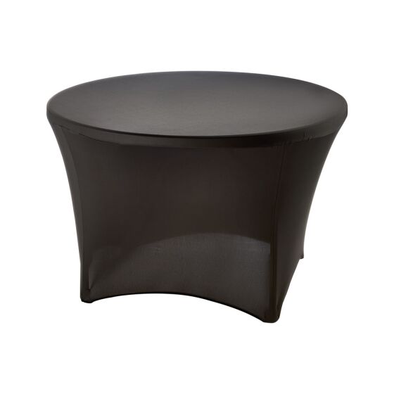 Stretch cover for round buffet tables with approx. Ø 1150 mm, height 740 mm, black