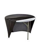 Stretch cover for round buffet tables with approx. Ø 1150 mm, height 740 mm, black