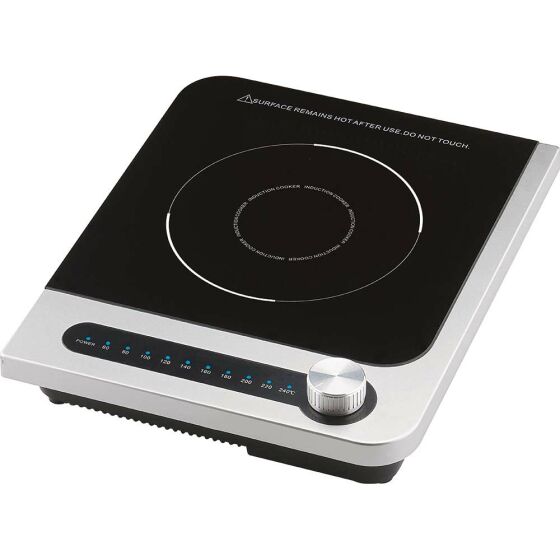 Induction cooker with manual control, 298x360x65 mm, 2.0 kW 230 V.