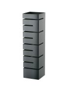 Buffet-Ständer hoch, Einschübe winklig, 150x150x570 mm (BxTxH), schwarz