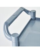 Plastic serving trolley, with three shelves, 860 x 425 x 910 mm (WxDxH)