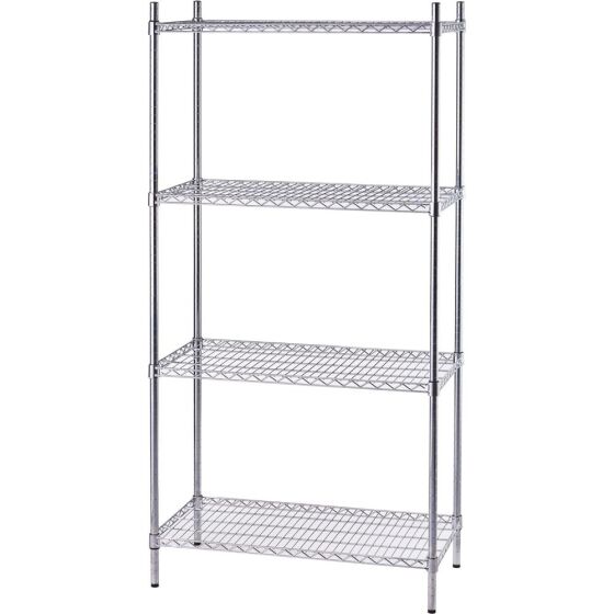 Storage rack with wire shelves 900x450x1800 mm (WxDxH)