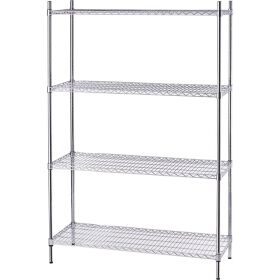 Storage rack with wire shelves 1200x450x1800 mm (WxDxH)